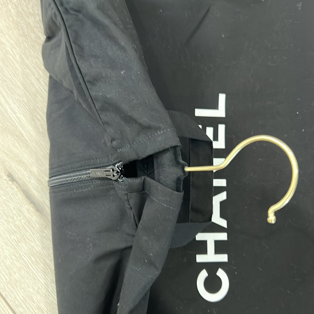 Authentic Black Canvas CHANEL Garment Travel Bag - Picture 9 of 12